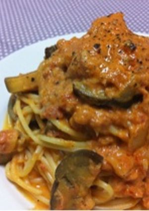 絶品☆ツナと茄子のトマトクリームパスタ☆-レシピのメイン写真