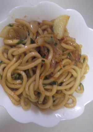 ☆醤油バター焼きうどん☆-レシピのメイン写真