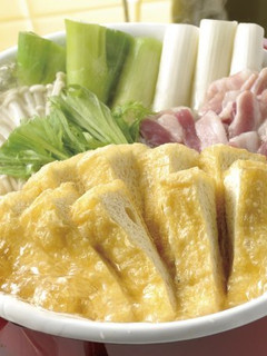 豆撰栃尾の油揚げとかんずり鍋-レシピのメイン写真