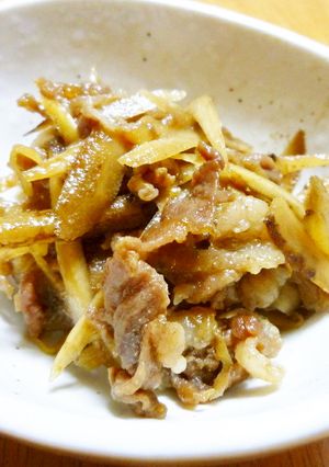 お弁当にも♪豚こまとごぼうde豚しぐれ煮-レシピのメイン写真