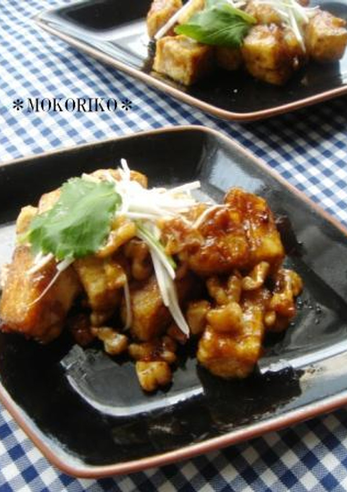 豆腐とくるみの甘辛炒め-レシピのメイン写真