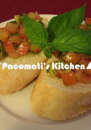 簡単イタリア料理! トマトのブルスケッタ-レシピのメイン写真