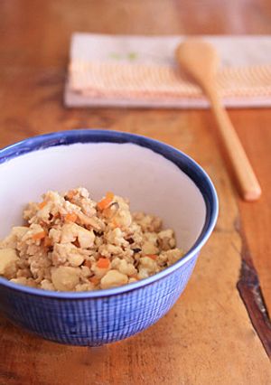鶏挽き肉で生姜風味の炒り豆腐-レシピのメイン写真