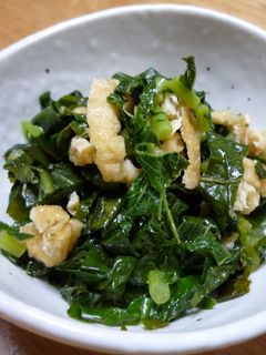 大根葉と油揚げのごま油炒め-レシピのメイン写真