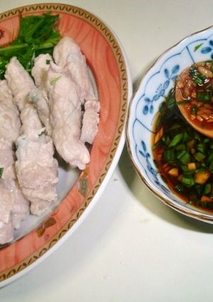ルクエでネギの豚バラ巻き☆甘酢醤油タレ-レシピのメイン写真