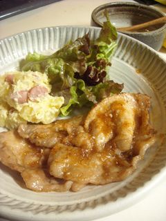 うま酢タレ使用の 豚肉焼き-レシピのメイン写真