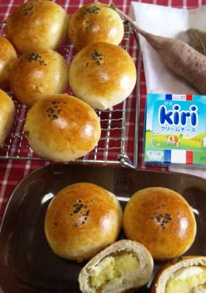 クリームチーズとサツマイモのパン-レシピのメイン写真