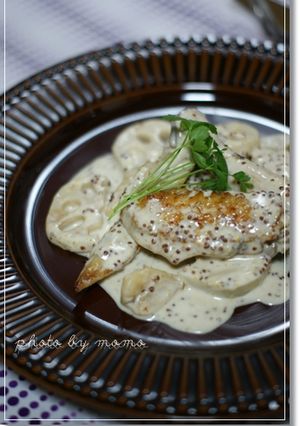鶏手羽の粒マスタードクリーム煮-レシピのメイン写真