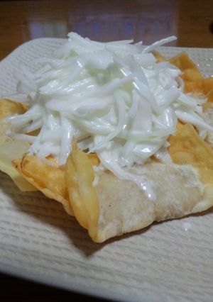 ワンタンサラダ-レシピのメイン写真