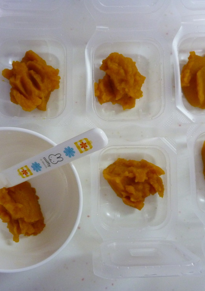 初めてのかぼちゃ　～離乳食 第⑦弾～-レシピのメイン写真