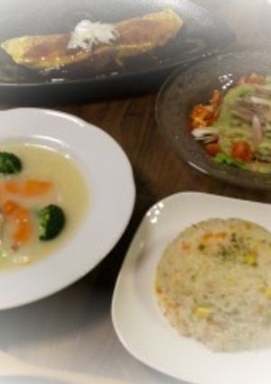 炊飯器de簡単!!蟹ｶﾏピラフ☆-レシピのメイン写真