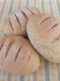 ノンオイルふわふわ全粒粉パン-レシピのメイン写真
