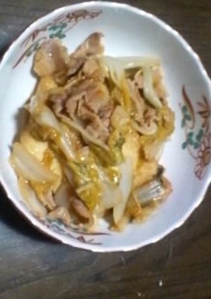 白菜と厚揚げの煮物-レシピのメイン写真