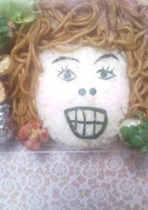 似顔絵キャラ弁(笑)-レシピのメイン写真