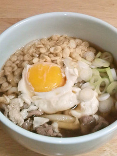あったまろう♪簡単肉玉うどん-レシピのメイン写真