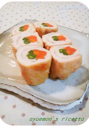 お弁当に✿鶏ささみdeくるくる野菜巻き-レシピのメイン写真