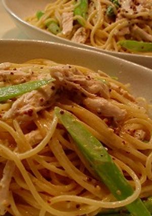 粒マスタードクリームのパスタ-レシピのメイン写真