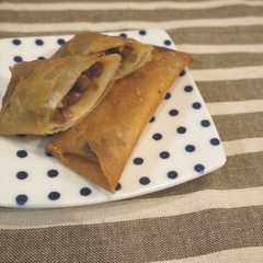 รูปของ 子供も大好き♡納豆とチーズの春巻き