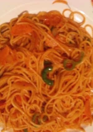 簡単!なつかしいナポリタン!-レシピのメイン写真