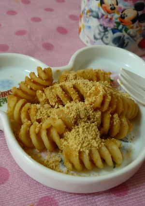 簡単おやつ☆あべかわマカロニ♪-レシピのメイン写真
