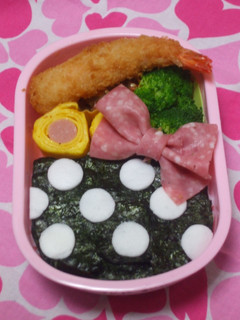 *キュートな?水玉のり弁*【キャラ弁】-レシピのメイン写真
