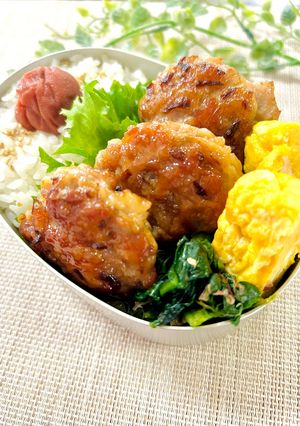 もやし入り豚こまつくね弁当-レシピのメイン写真