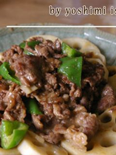 牛肉と蓮根のオイスター炒めに-レシピのメイン写真