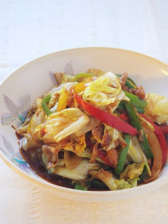 カラフル野菜で回鍋肉(ホイコーロー)-レシピのメイン写真