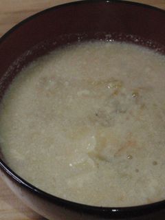 粕汁みたいな豆乳味噌汁-レシピのメイン写真