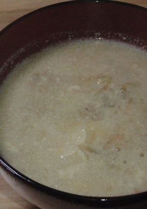 粕汁みたいな豆乳味噌汁-レシピのメイン写真