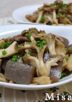 きのことこんにゃくの炒め物-レシピのメイン写真