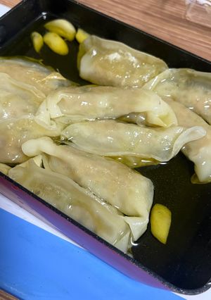 冷凍餃子アヒージョ-レシピのメイン写真