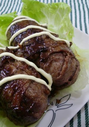 すぐ出来る！肉巻きおにぎり-レシピのメイン写真