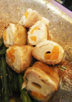 栄養満点！豚肉のれんこん巻き-レシピのメイン写真