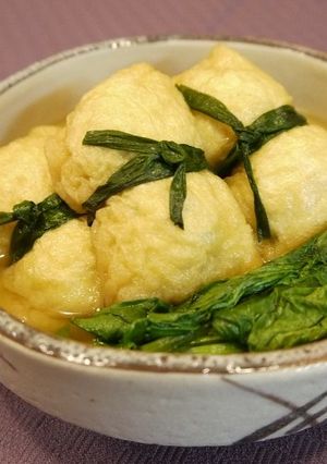 お鍋にも☆油揚げのひき肉詰めの煮物-レシピのメイン写真