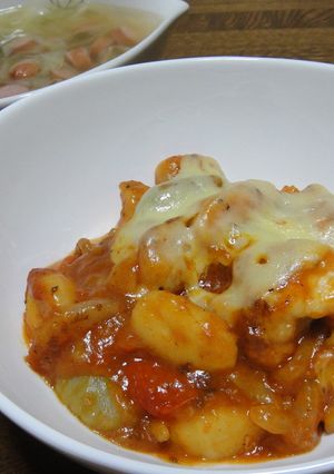 ニョッキと鶏肉のミートソース-レシピのメイン写真