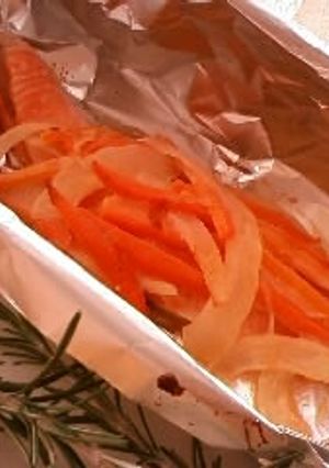 鮭のホイル焼き♪味噌マヨネーズ味-レシピのメイン写真