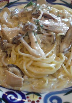 たっぷりきのこのクリームパスタ-レシピのメイン写真
