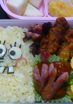 キャラ弁・スポンジボブ♪-レシピのメイン写真