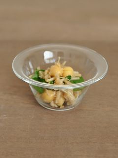 ひよこ豆とえのきのピーナツ和え-レシピのメイン写真