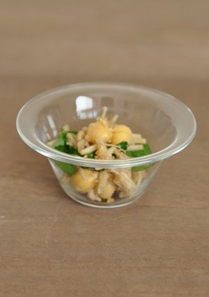 ひよこ豆とえのきのピーナツ和え-レシピのメイン写真