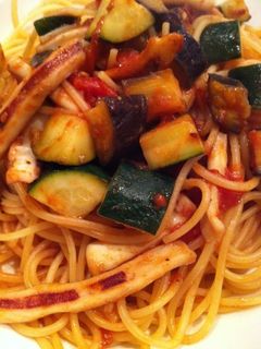 イカとズッキーニのトマトパスタ-レシピのメイン写真