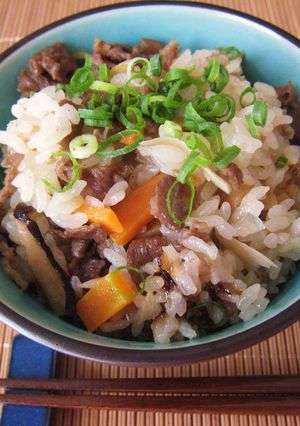 旨みとコクたっぷり♬もちもち！牛おこわ-レシピのメイン写真