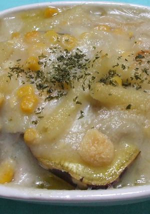 お肉とさつまいものほくほくグラタン-レシピのメイン写真