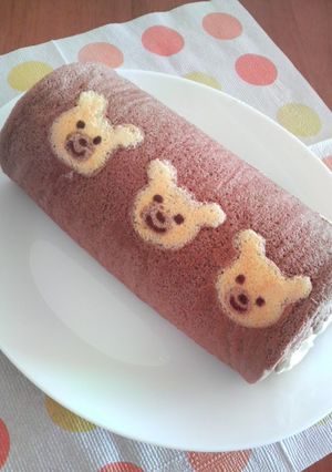 *くまさんロールケーキ*-レシピのメイン写真