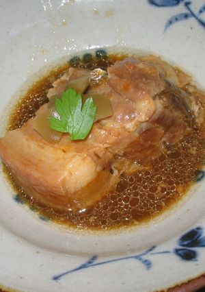 圧力鍋で簡単東坂肉トンポーロー梅酒の香り-レシピのメイン写真