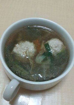 残り物野菜のチキン団子スープ-レシピのメイン写真