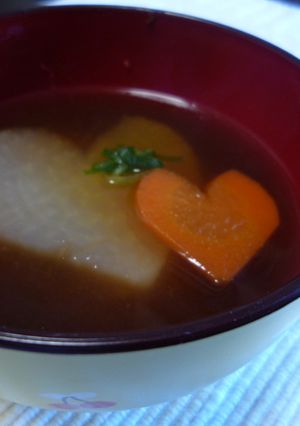 包丁だけで!お弁当に!人参のハート飾り-レシピのメイン写真