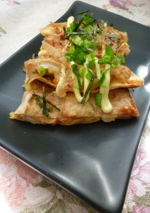 チーズとキムチの麩焼き-レシピのメイン写真