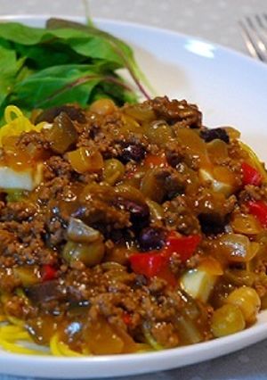 ｻﾌﾗﾝﾊﾟｽﾀdeｷｰﾏｶﾚｰ♪-レシピのメイン写真